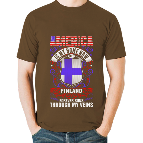 america is my home but finland my veins tshirt
