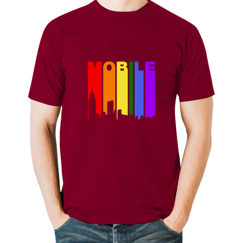 mobile alabama gay pride rainbow skyline