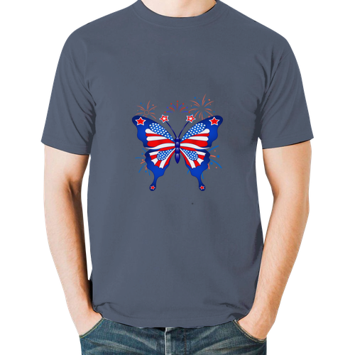 fourth of july butter fly gifttee
