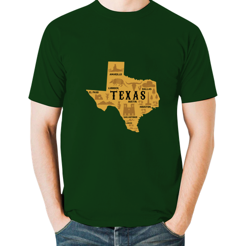 texas typical map design for proud